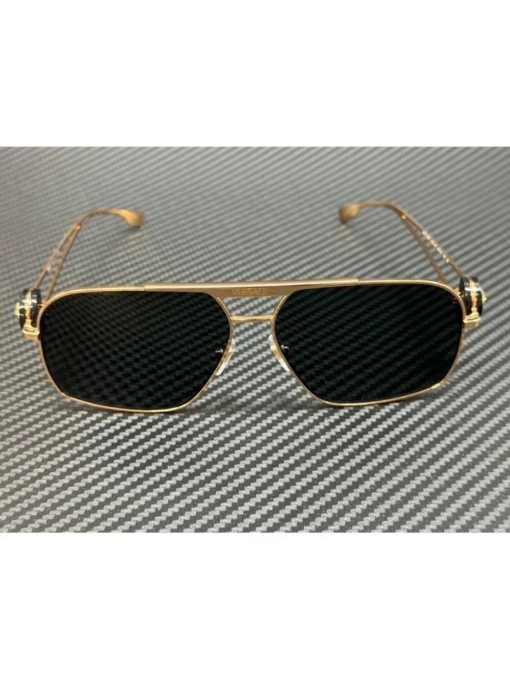New Versace Men Gold Sunglasses 62-13-130
